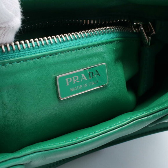 Prada Green Handbag MOON Leather - Picture 4 of 5